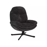 Auduma atpūtas krēsls HARPER melns